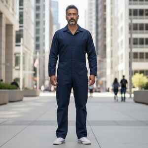 Vintage Blue Mechanic Coveralls – Men’s 46 Long – Rare 1960s Excellent